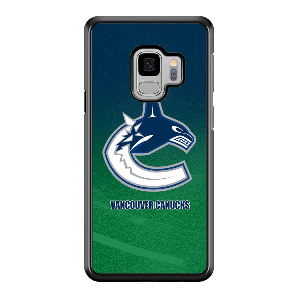 Vancouver Canucks Blue Green Gradation Samsung Galaxy S9 Case