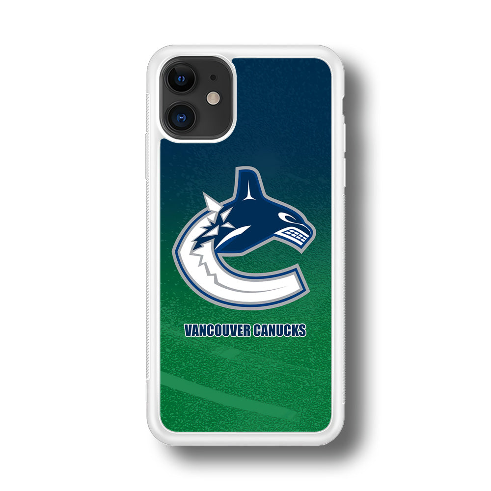 Vancouver Canucks Blue Green Gradation iPhone 11 Case