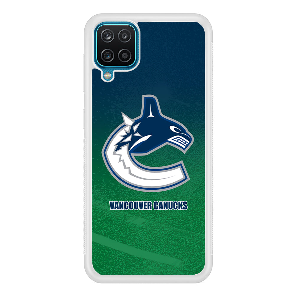 Vancouver Canucks Blue Green Gradation Samsung Galaxy A12 Case