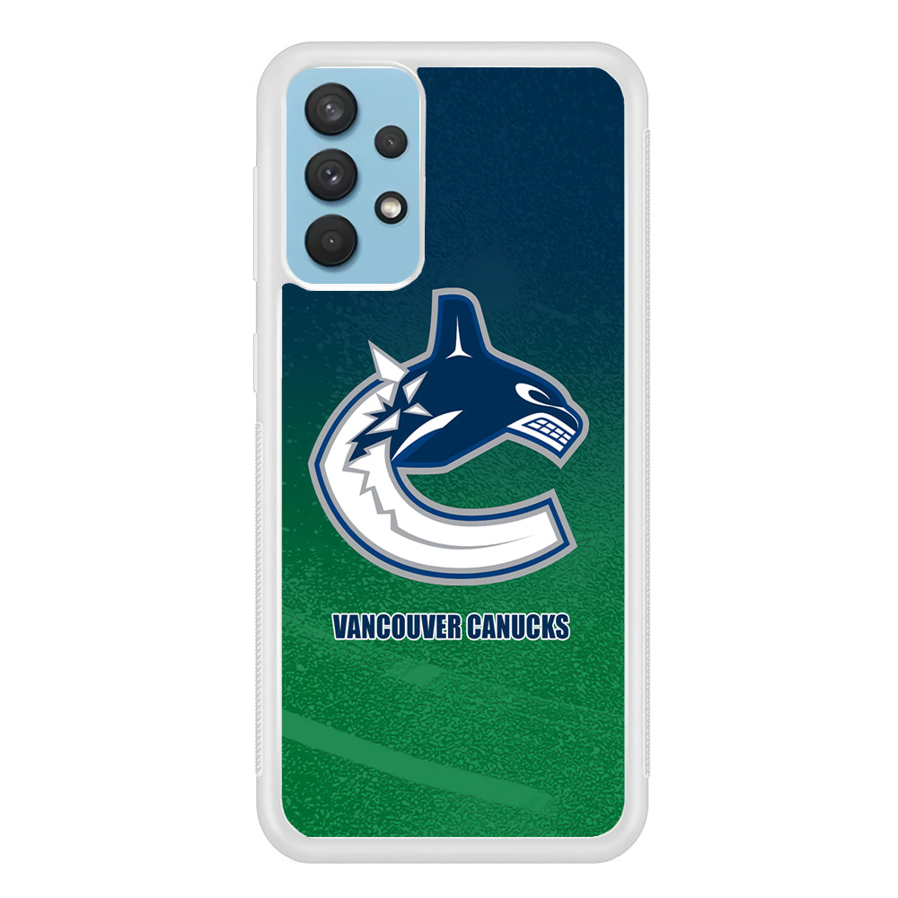 Vancouver Canucks Blue Green Gradation Samsung Galaxy A32 Case