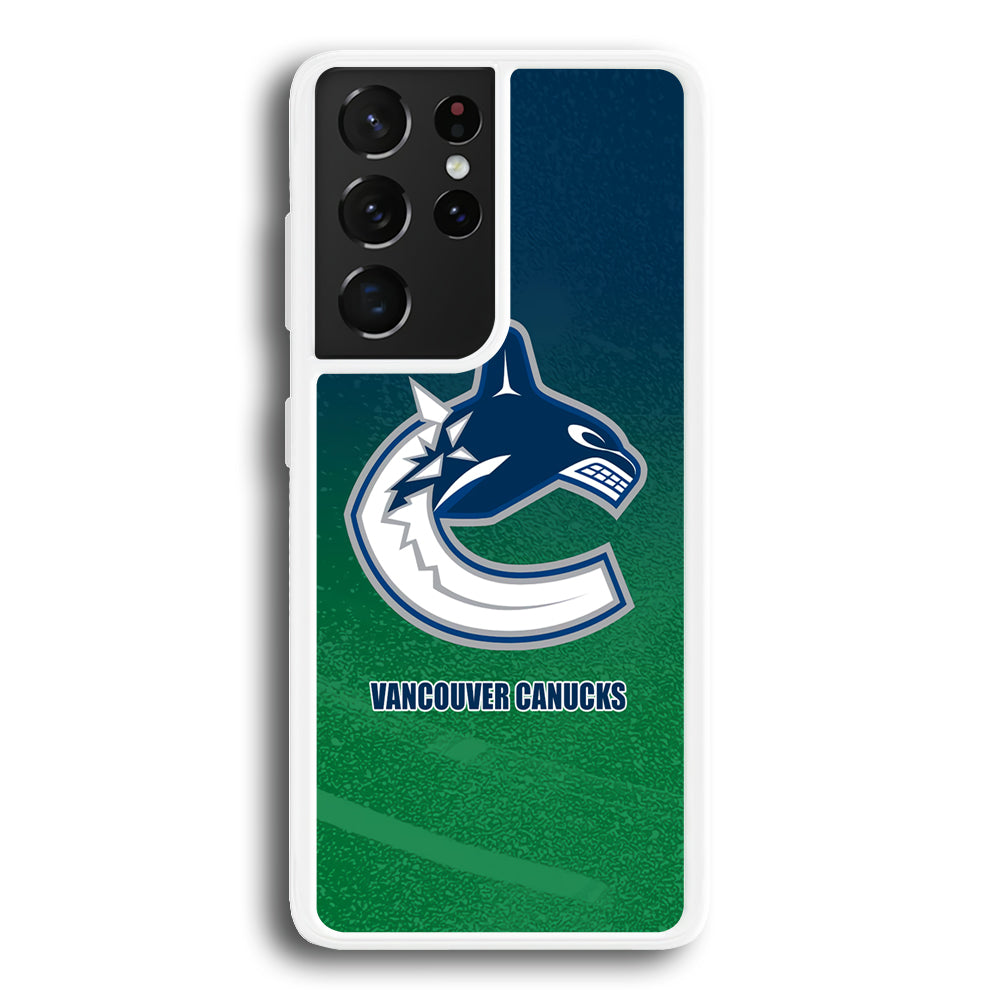 Vancouver Canucks Blue Green Gradation Samsung Galaxy S21 Ultra Case