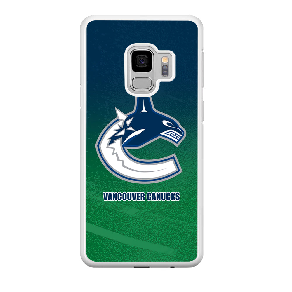 Vancouver Canucks Blue Green Gradation Samsung Galaxy S9 Case