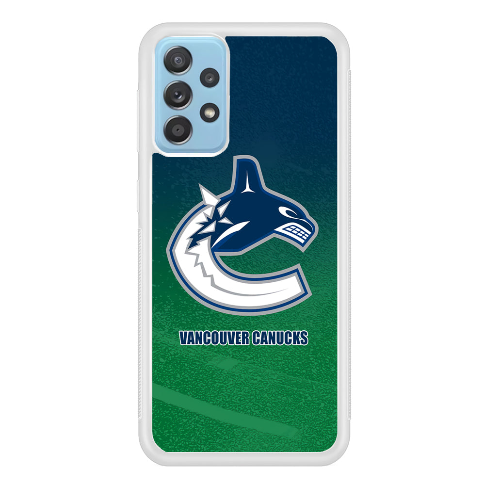 Vancouver Canucks Blue Green Gradation Samsung Galaxy A72 Case