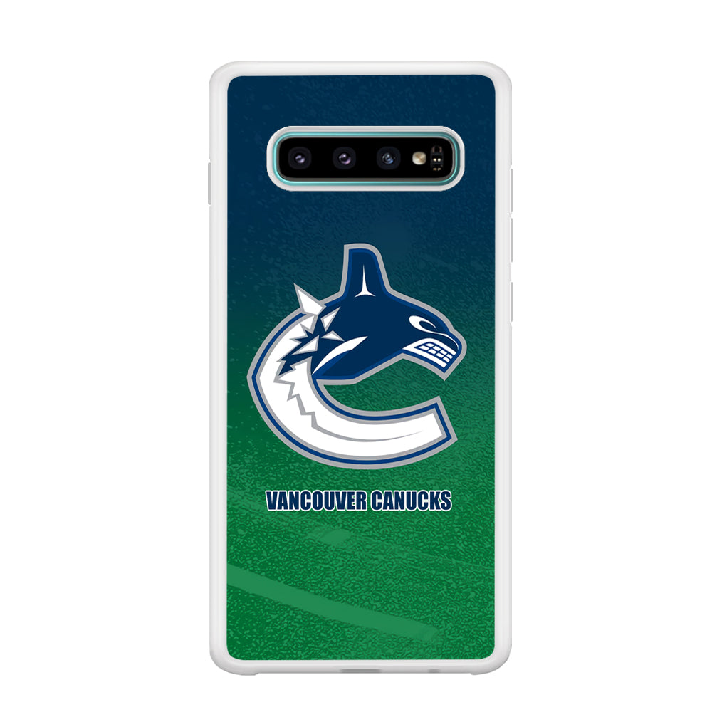 Vancouver Canucks Blue Green Gradation Samsung Galaxy S10 Case