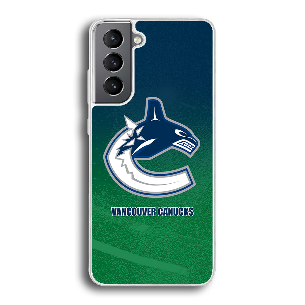 Vancouver Canucks Blue Green Gradation Samsung Galaxy S21 Case