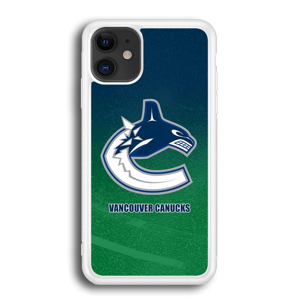 Vancouver Canucks Blue Green Gradation iPhone 12 Case