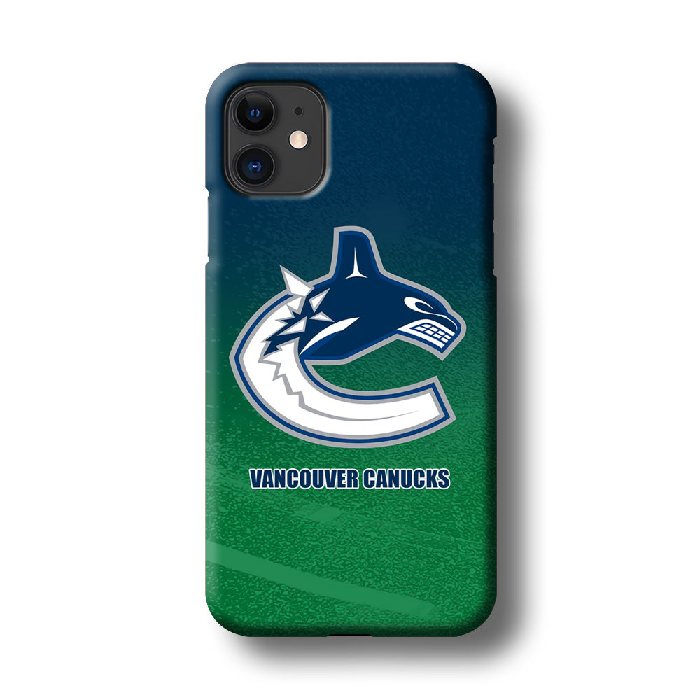 Vancouver Canucks Blue Green Gradation iPhone 11 Case