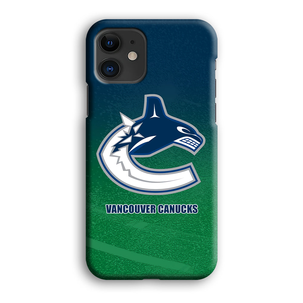 Vancouver Canucks Blue Green Gradation iPhone 12 Case