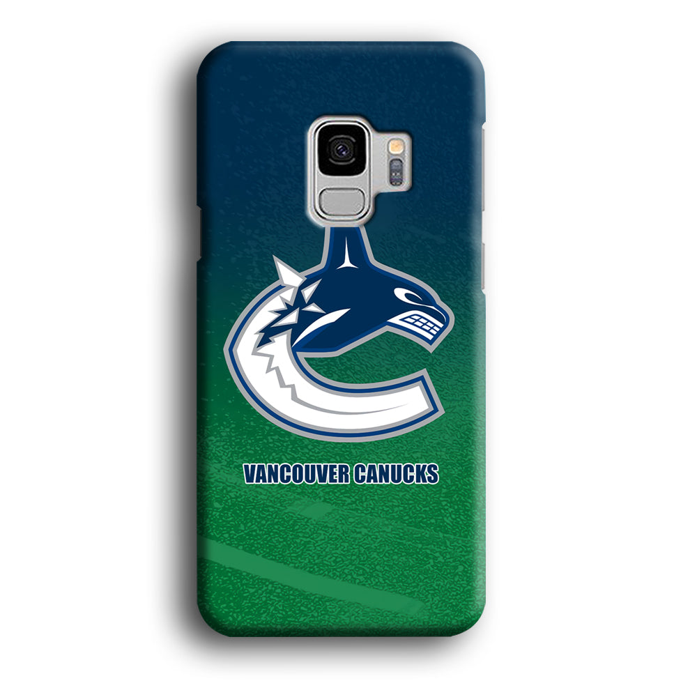 Vancouver Canucks Blue Green Gradation Samsung Galaxy S9 Case
