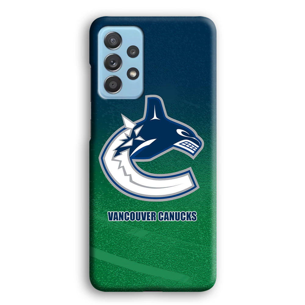 Vancouver Canucks Blue Green Gradation Samsung Galaxy A72 Case