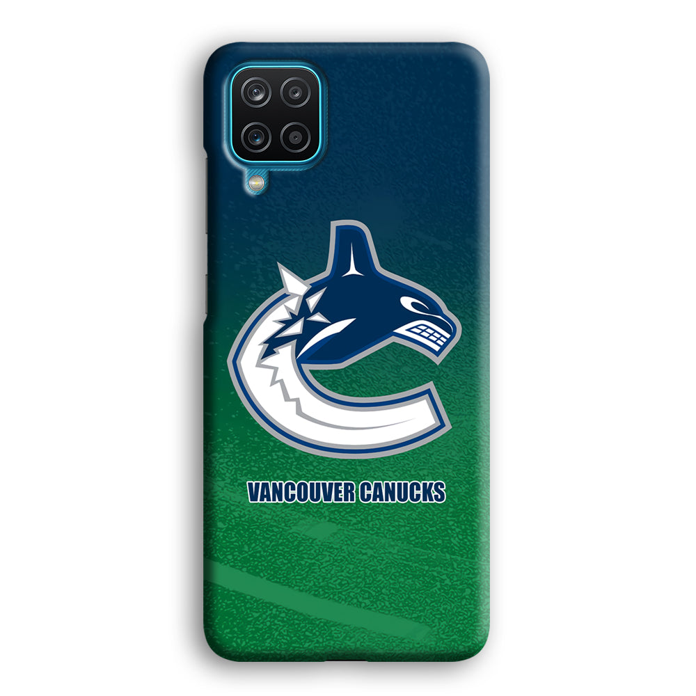 Vancouver Canucks Blue Green Gradation Samsung Galaxy A12 Case