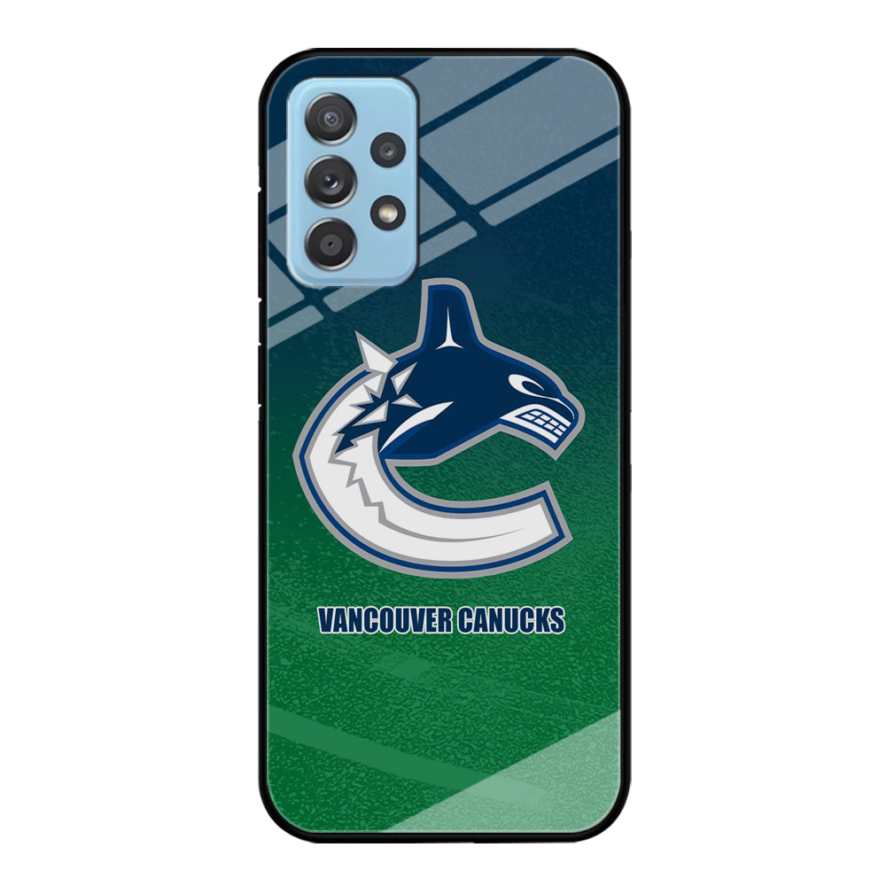 Vancouver Canucks Blue Green Gradation Samsung Galaxy A52 Case