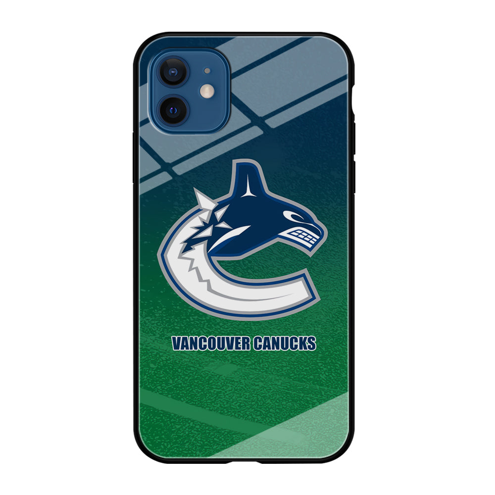 Vancouver Canucks Blue Green Gradation iPhone 12 Case