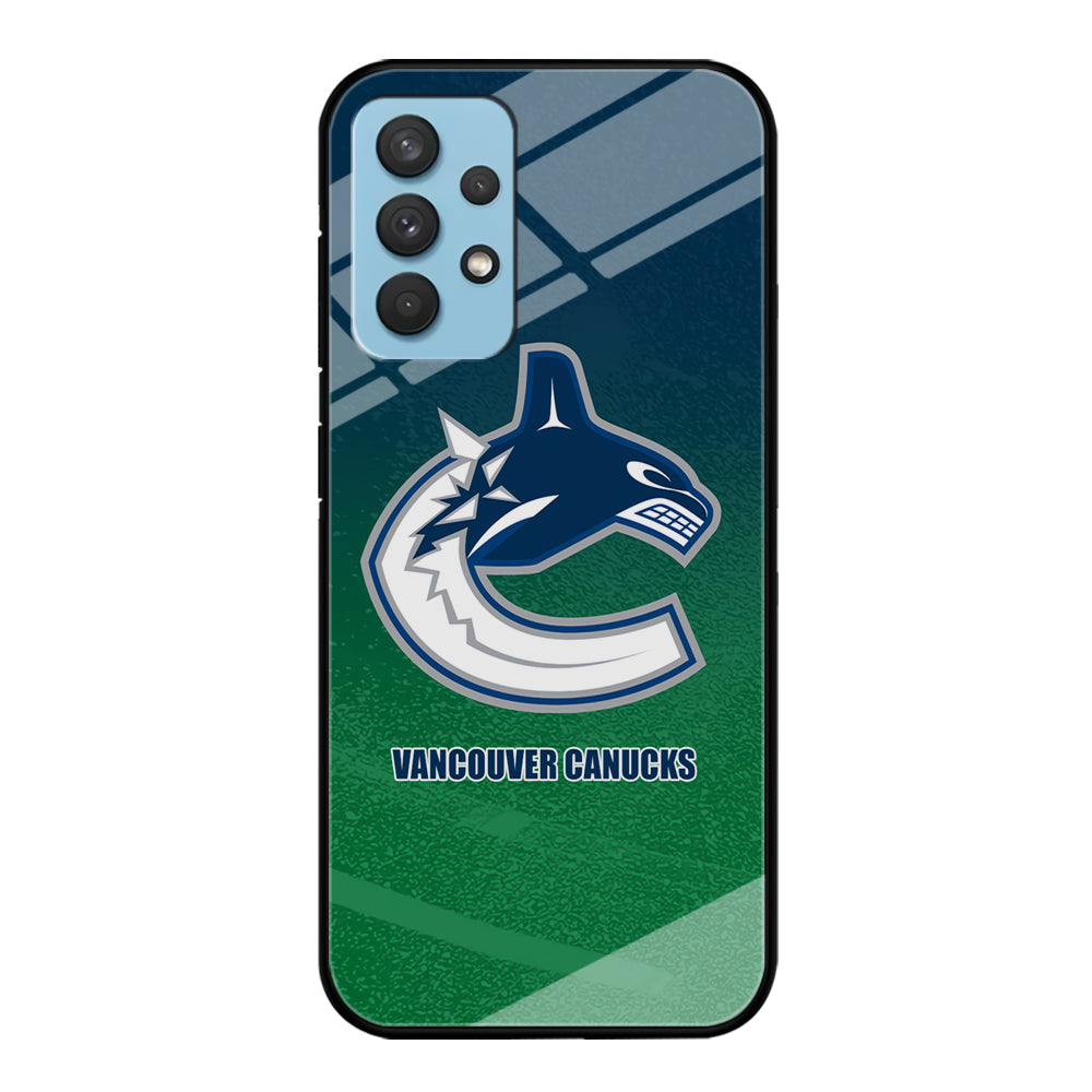 Vancouver Canucks Blue Green Gradation Samsung Galaxy A32 Case