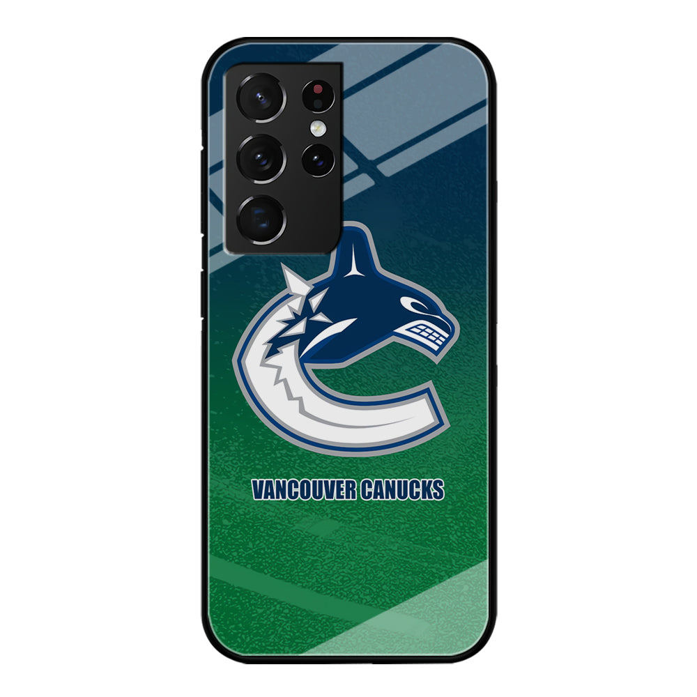 Vancouver Canucks Blue Green Gradation Samsung Galaxy S21 Ultra Case