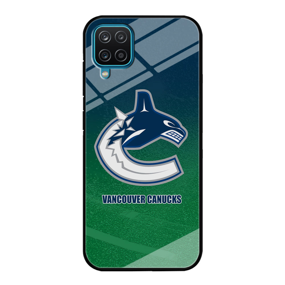 Vancouver Canucks Blue Green Gradation Samsung Galaxy A12 Case