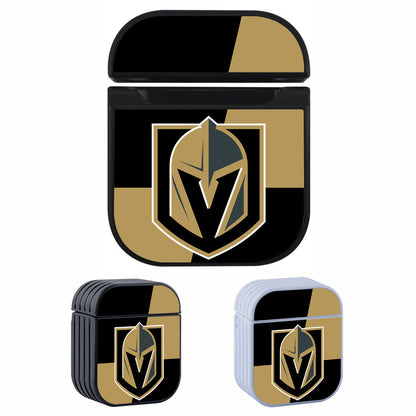 Vegas Golden Knights Black Gold Apple Airpods Case