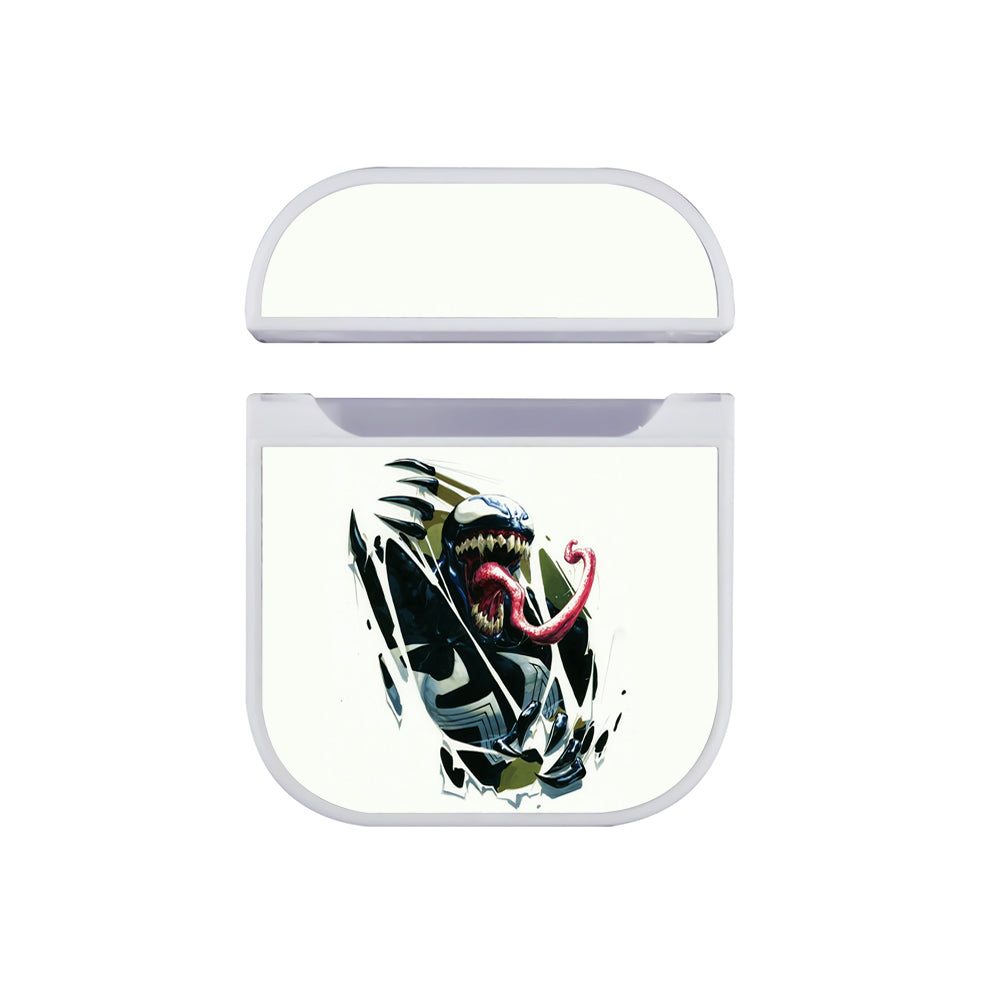 Venom Monster Apple Airpods Case White