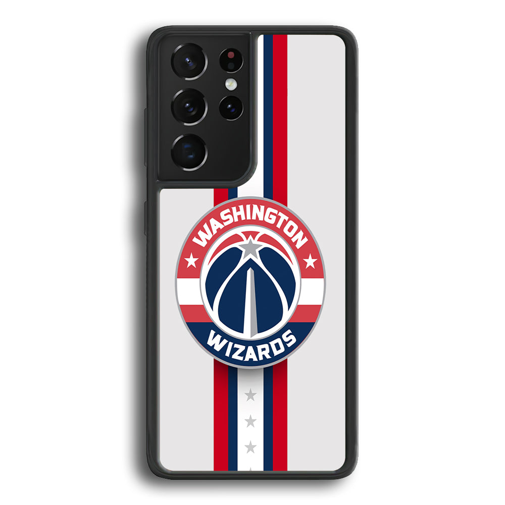 Washington Wizards Stripe Samsung Galaxy S21 Ultra Case