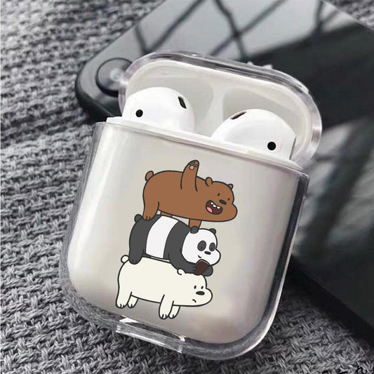 We Bare Bear Apple Airpods Clear Case