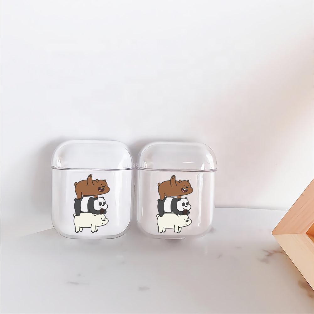 We Bare Bear Apple Airpods Clear Case