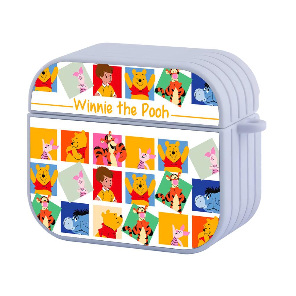 Winnie The Pooh Face in Frame Apple Airpods 4 Case White
