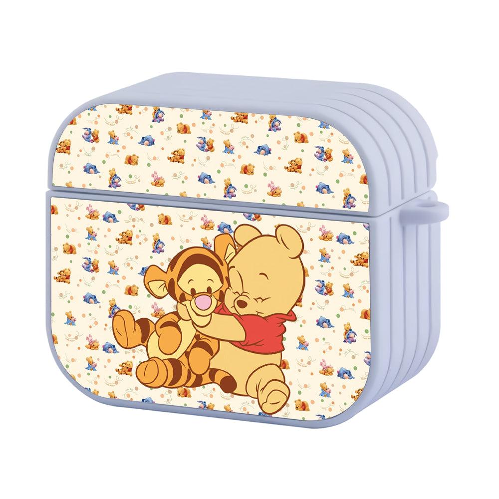 Winnie The Pooh Give My Friend an Extra Hug Apple Airpods 4 Case White