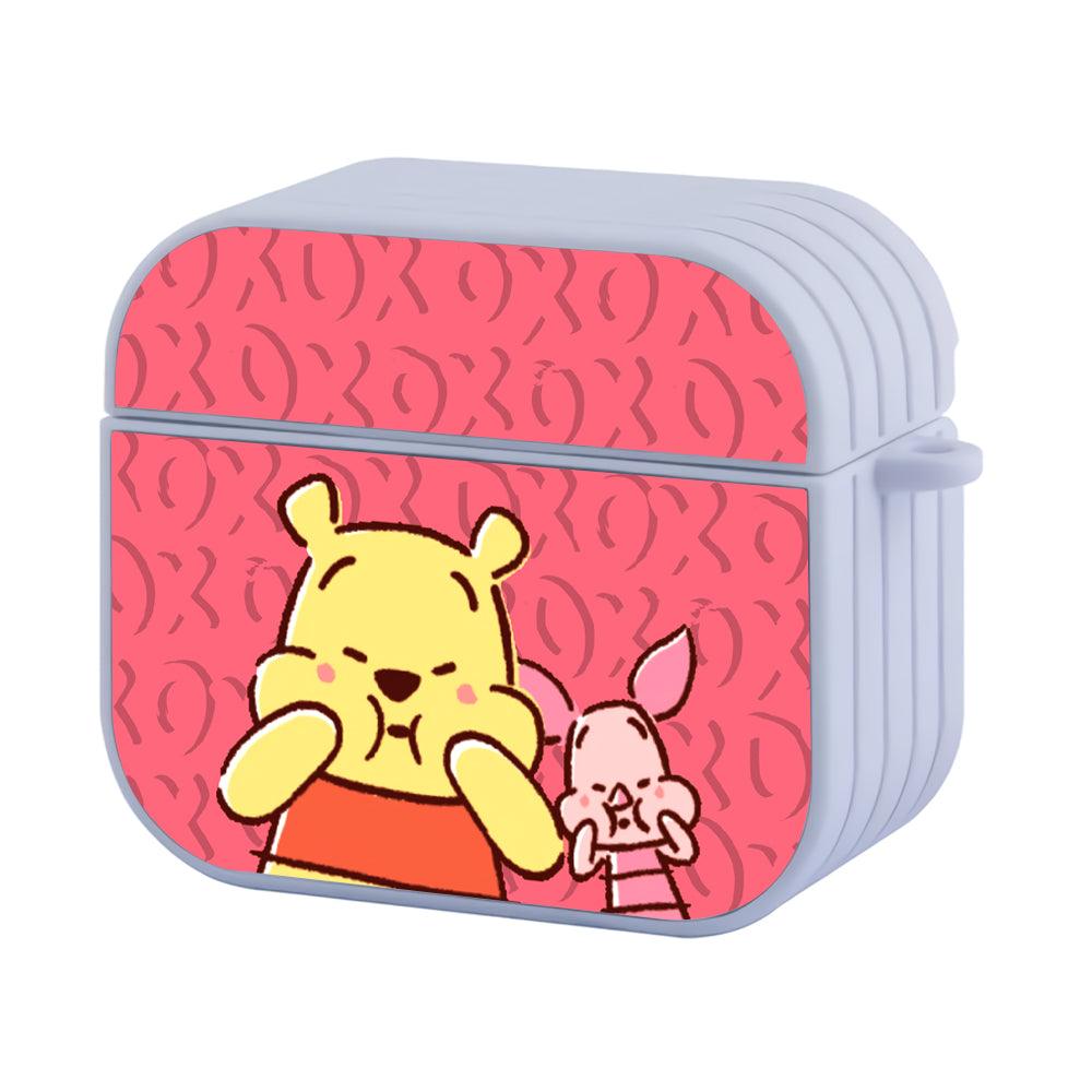 Winnie The Pooh Make Adorable Face Apple Airpods 4 Case White