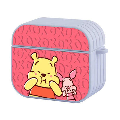 Winnie The Pooh Make Adorable Face Apple Airpods 4 Case White