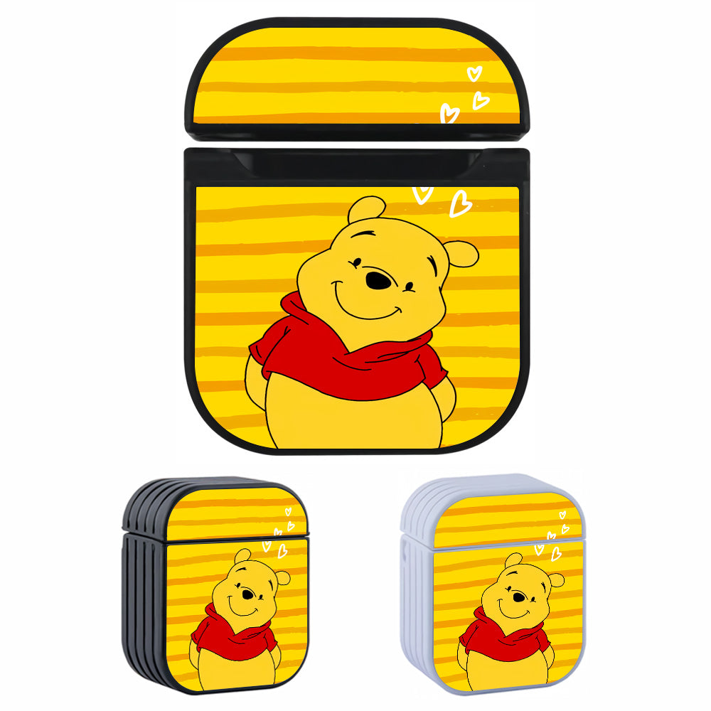 Winnie The Pooh Stripe And Love Apple Airpods Case