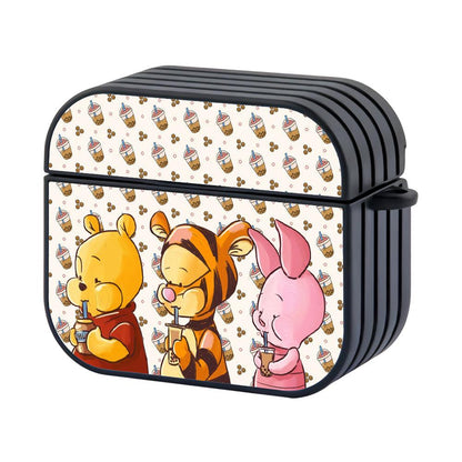 Winnie The Pooh Thirst Quenching Drink Apple Airpods 4 Case Black