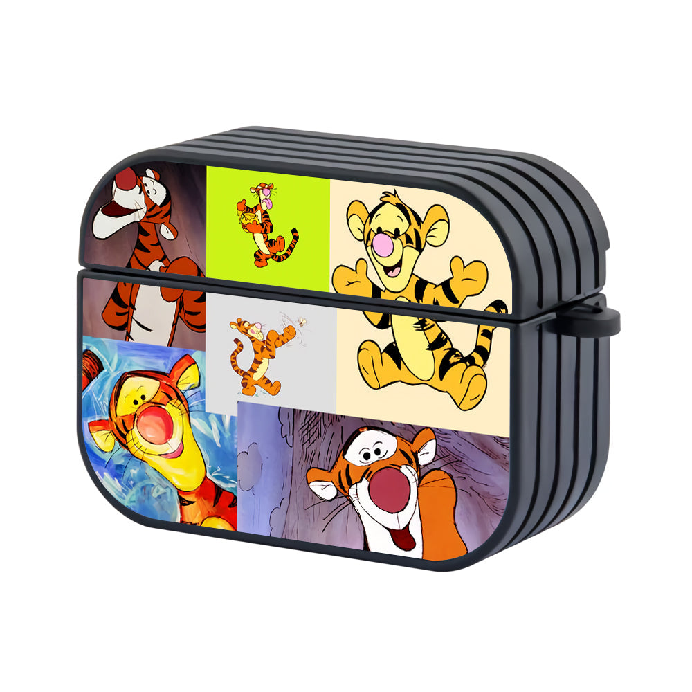 Winnie The Pooh Tigger Collage Aesthetic Character Apple AirPods Pro 3 Case