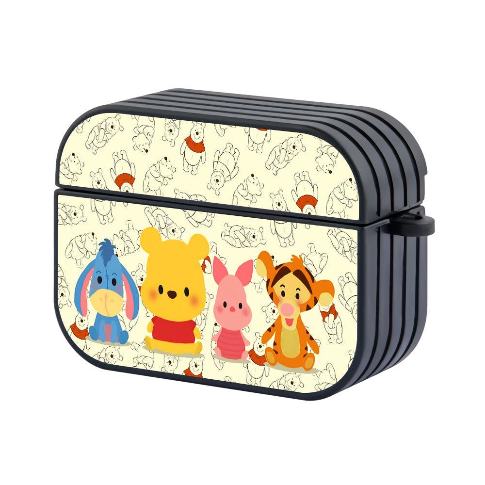 Winnie The Pooh Tiny Members Apple Airpods Pro 3 Case Black