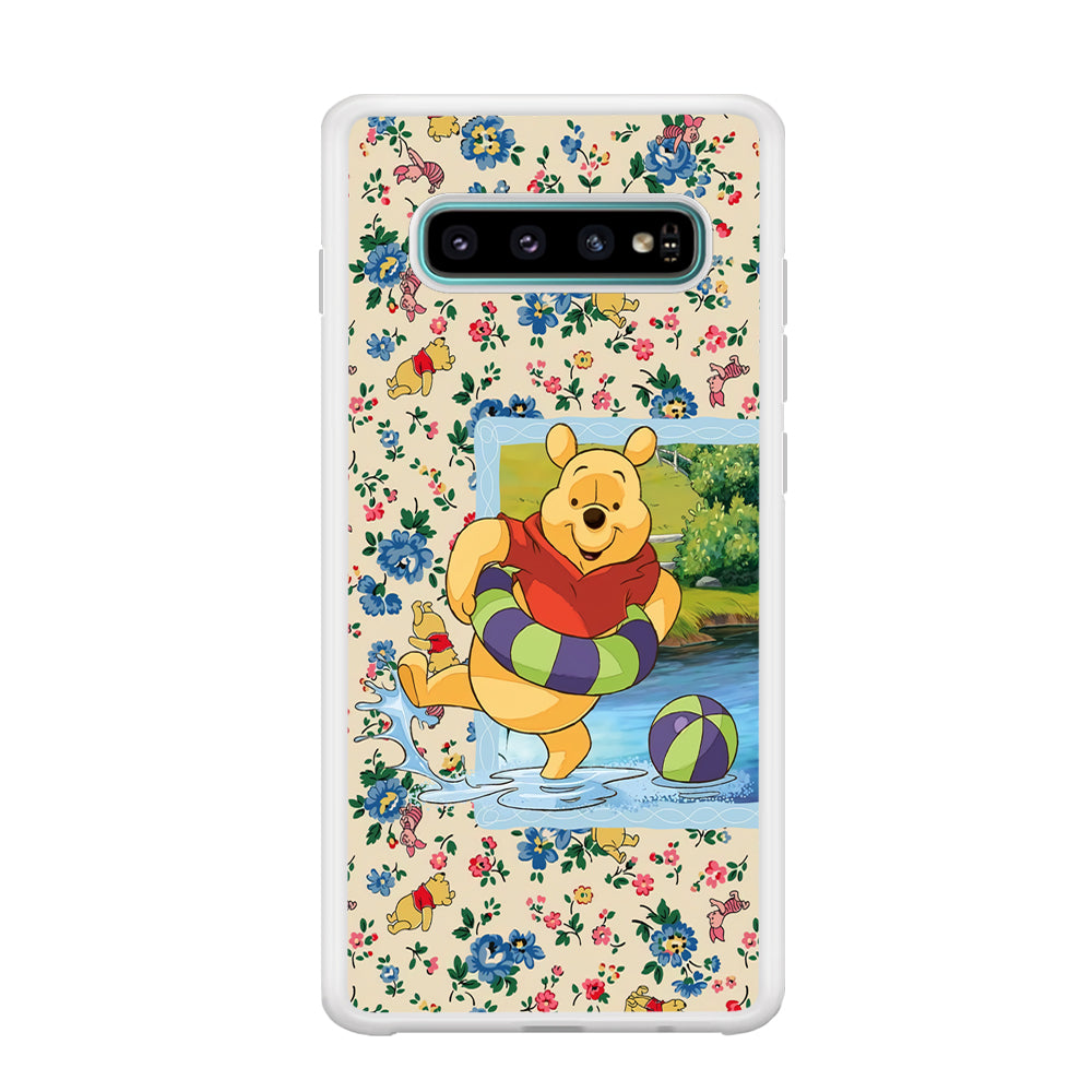 Winnie The Pooh Water Play Samsung Galaxy S10 Case