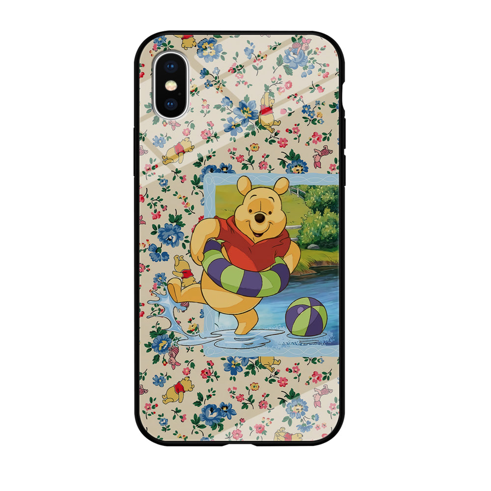 Winnie The Pooh Water Play iPhone XS Case