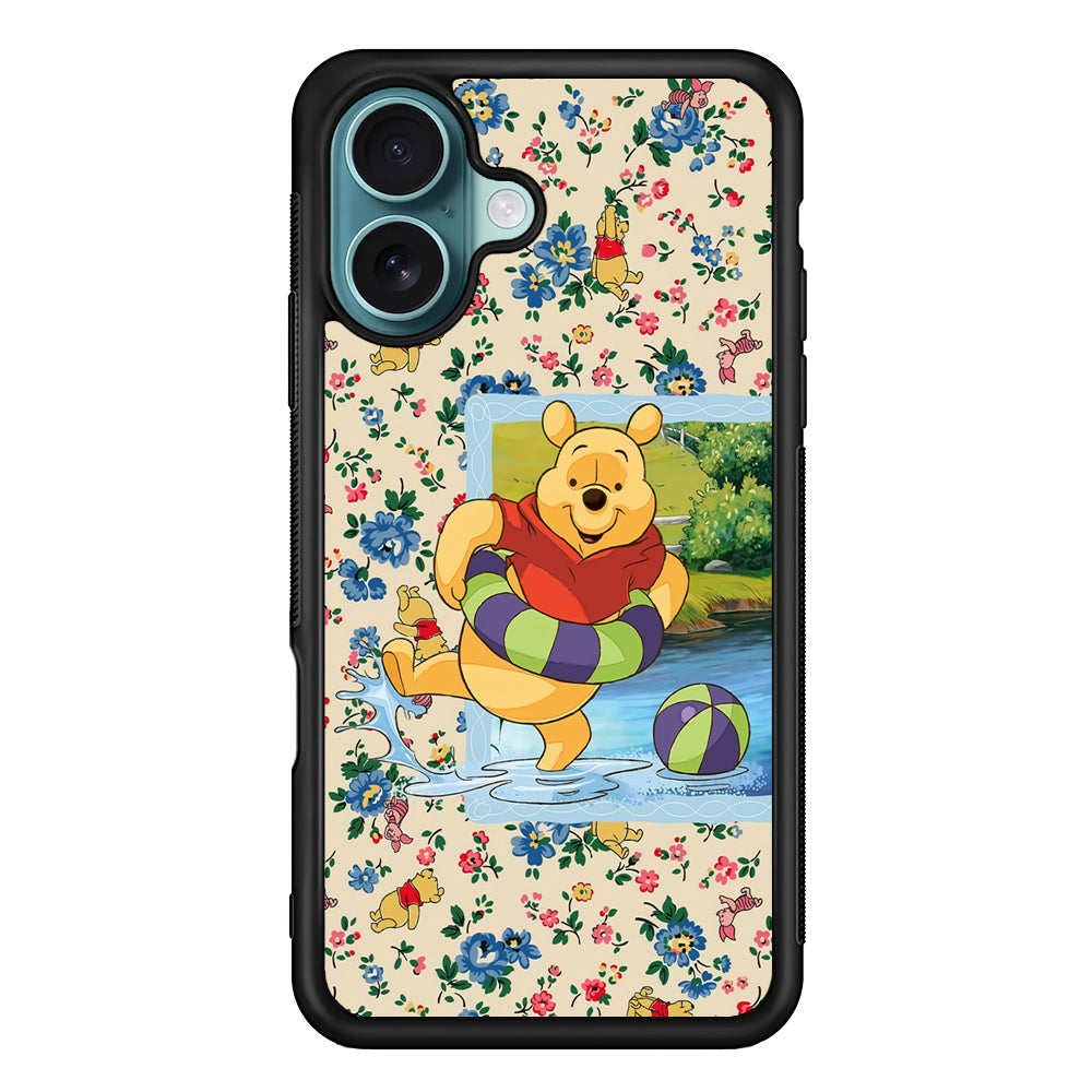 Winnie The Pooh Water Play iPhone 16 Case