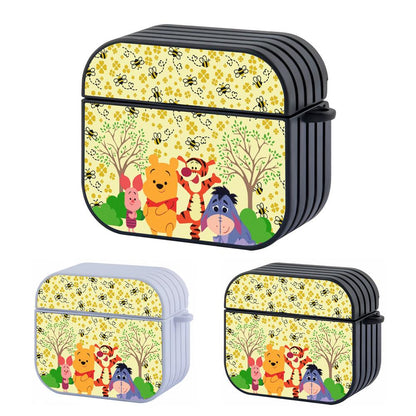 Winnie The Pooh on Honey Bee Field Apple Airpods 4 Case