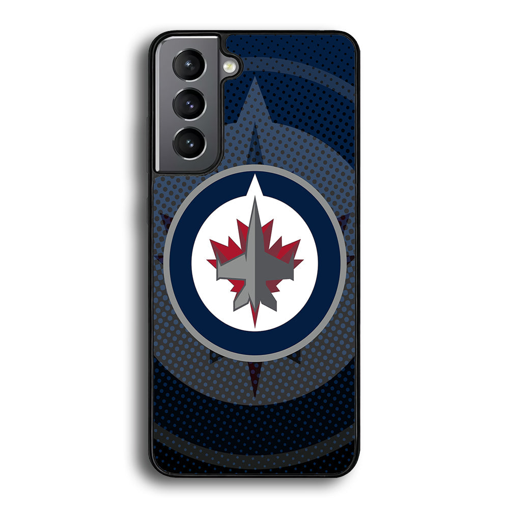 Winnipeg Jets Logo And Shadows Samsung Galaxy A16 Case - Carneyforia
