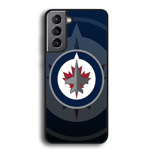 Winnipeg Jets Logo And Shadows Samsung Galaxy A16 Case - Carneyforia