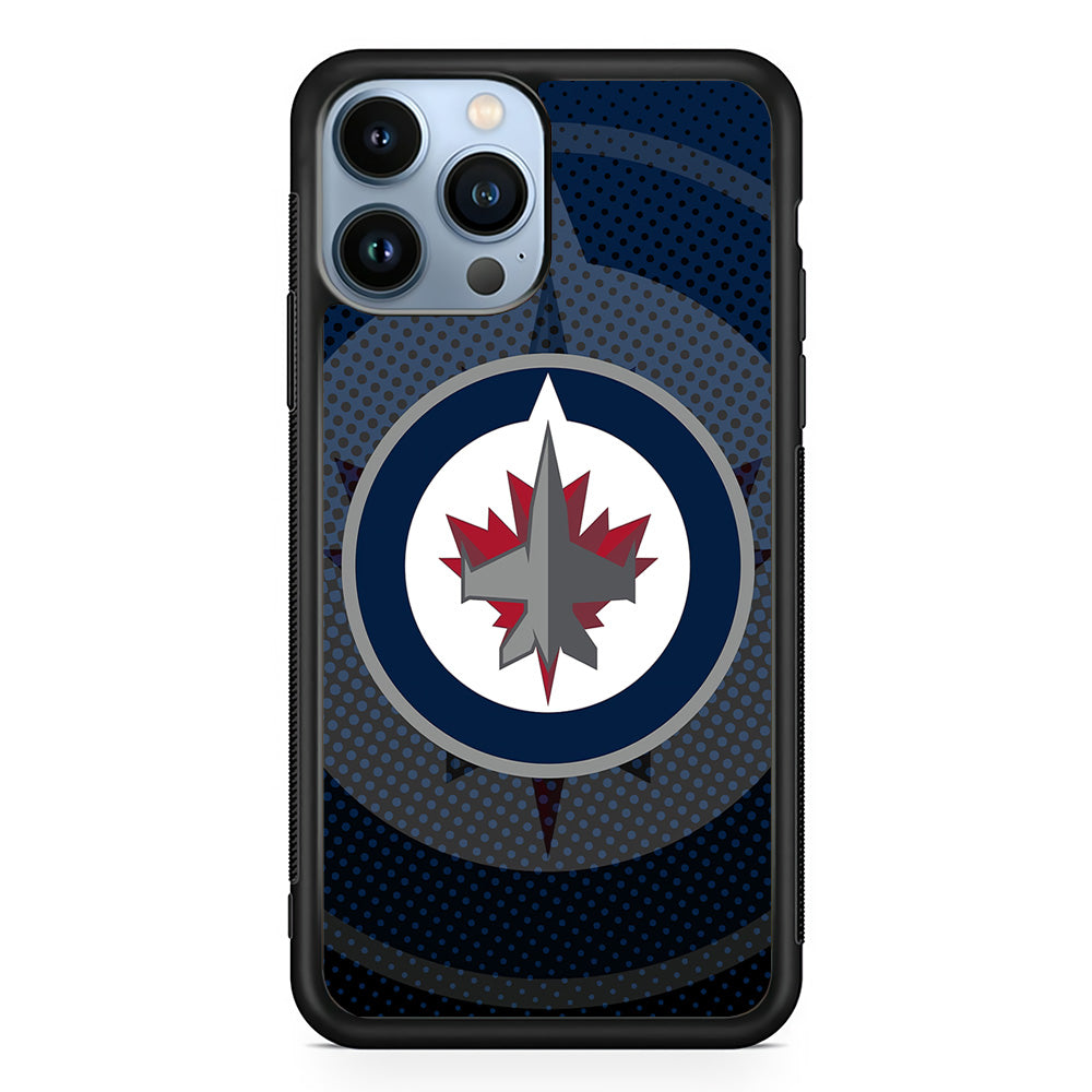 Winnipeg Jets Logo And Shadows iPhone 14 Pro Max Case - Carneyforia