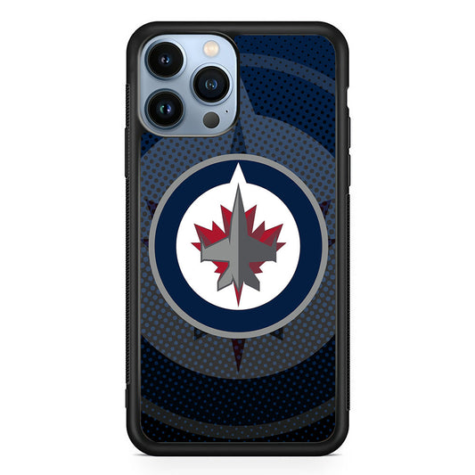 Winnipeg Jets Logo And Shadows iPhone 14 Pro Max Case - Carneyforia