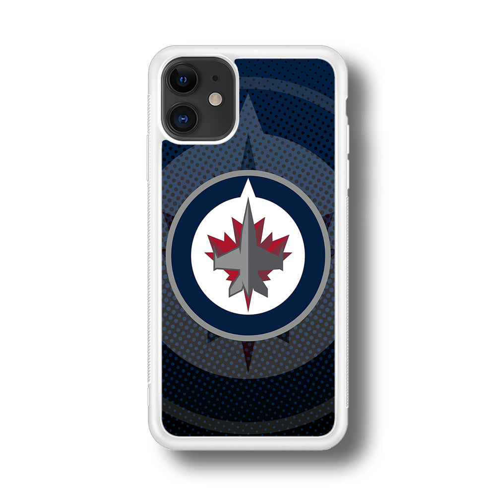 Winnipeg Jets Logo And Shadows iPhone 11 Case