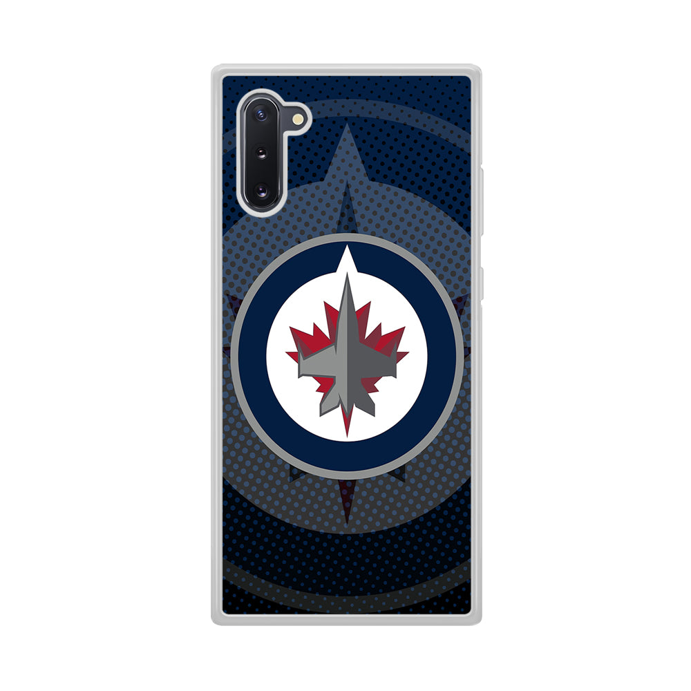 Winnipeg Jets Logo And Shadows Samsung Galaxy Note 10 Case