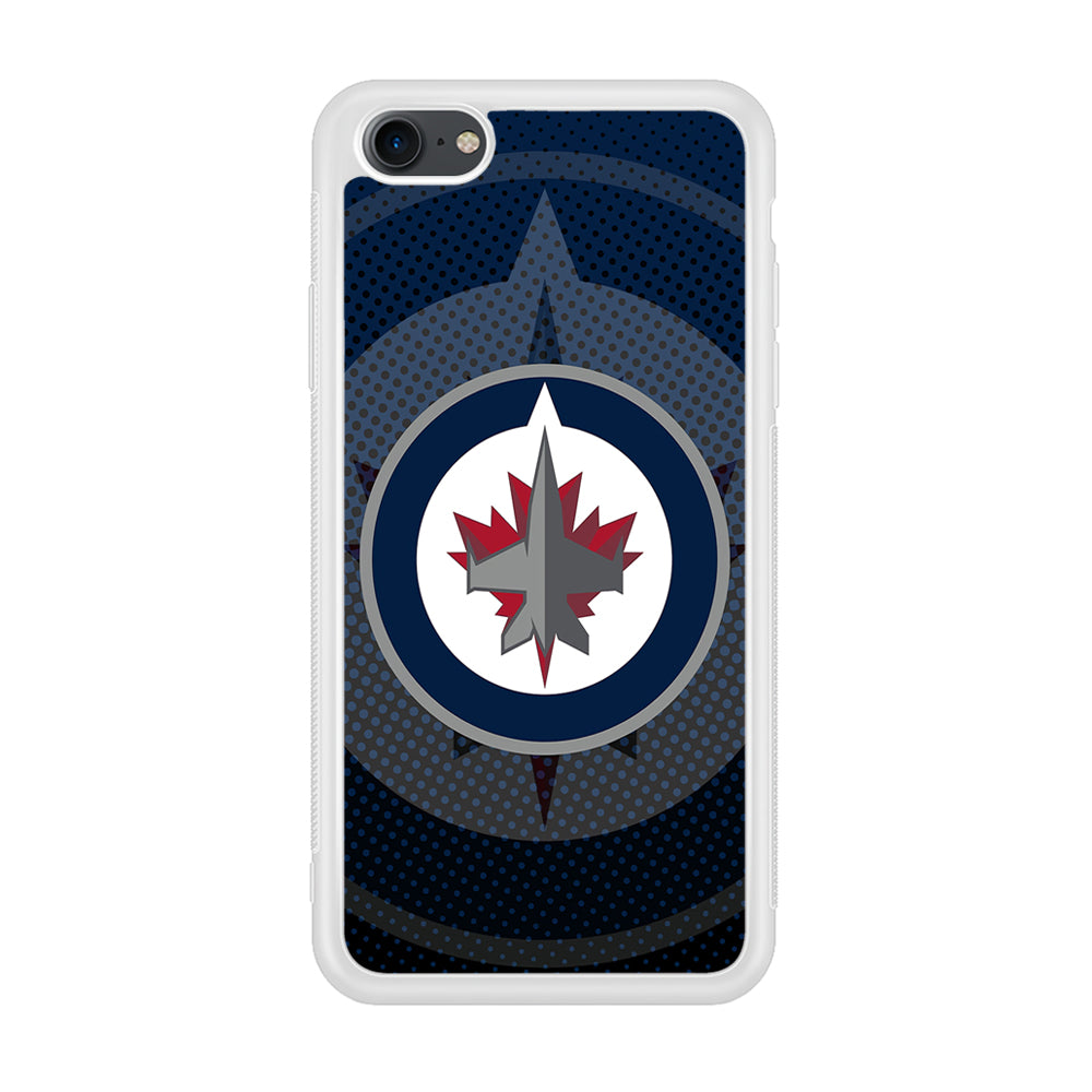 Winnipeg Jets Logo And Shadows iPhone 8 Case