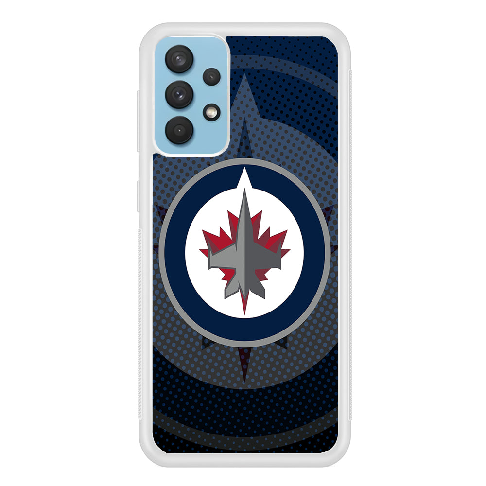 Winnipeg Jets Logo And Shadows Samsung Galaxy A32 Case