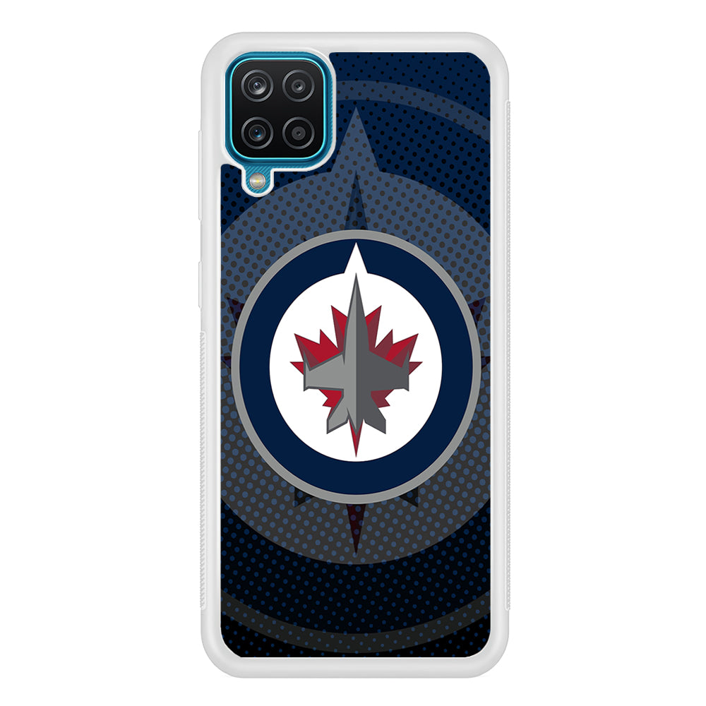 Winnipeg Jets Logo And Shadows Samsung Galaxy A12 Case