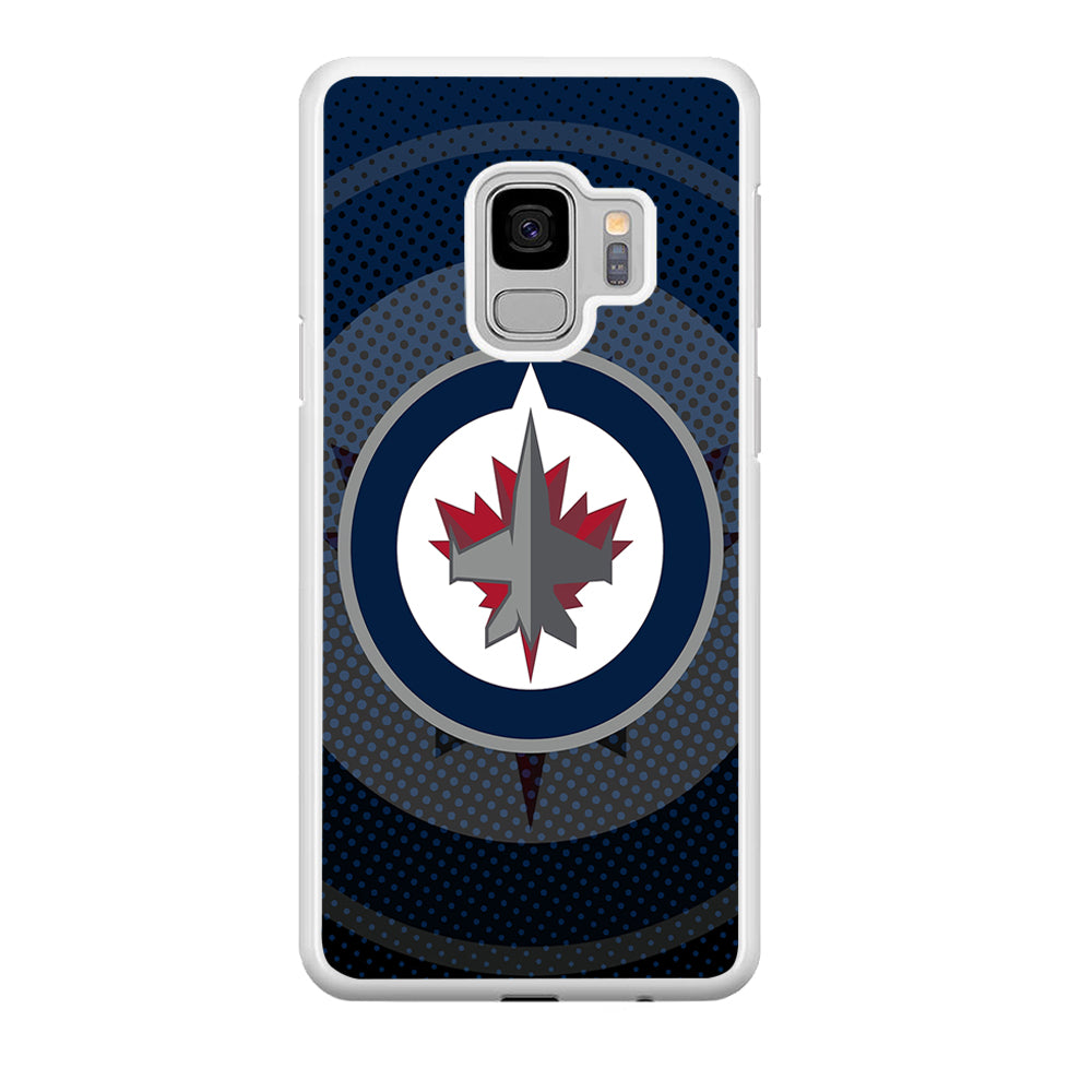 Winnipeg Jets Logo And Shadows Samsung Galaxy S9 Case