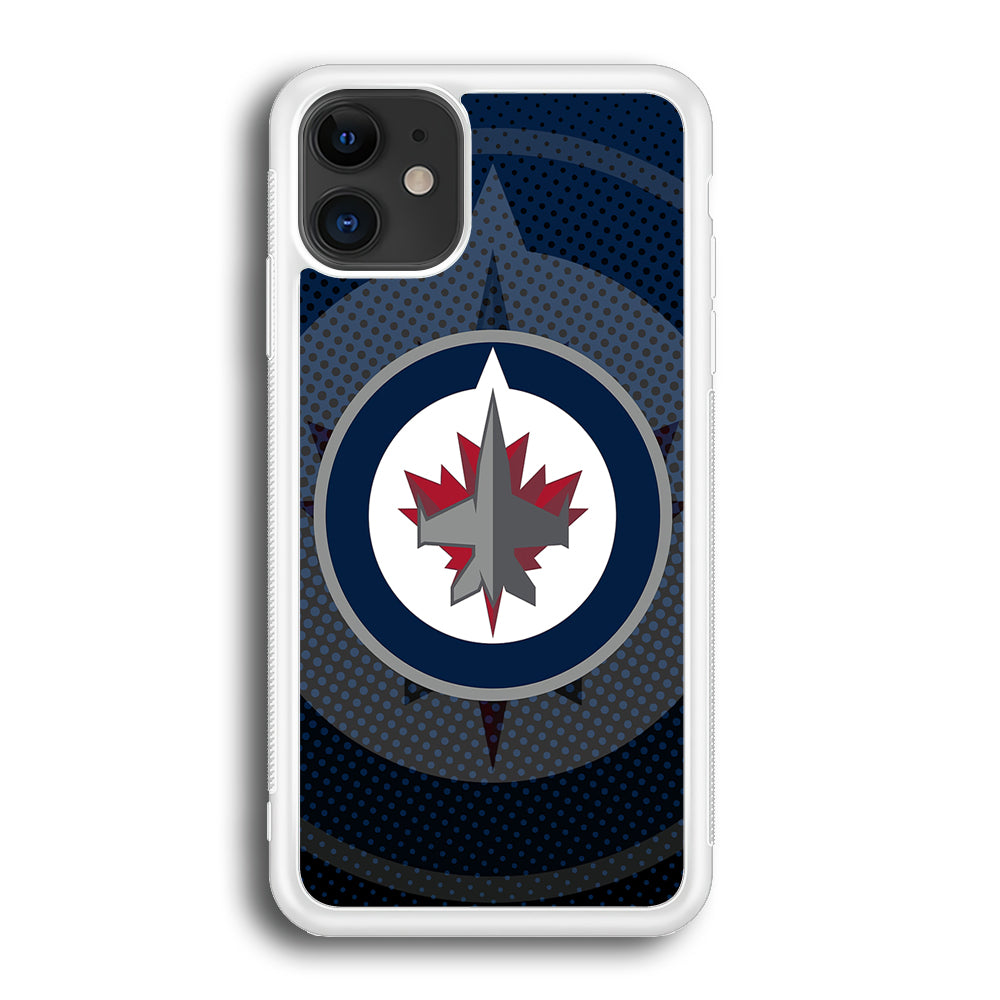 Winnipeg Jets Logo And Shadows iPhone 12 Case