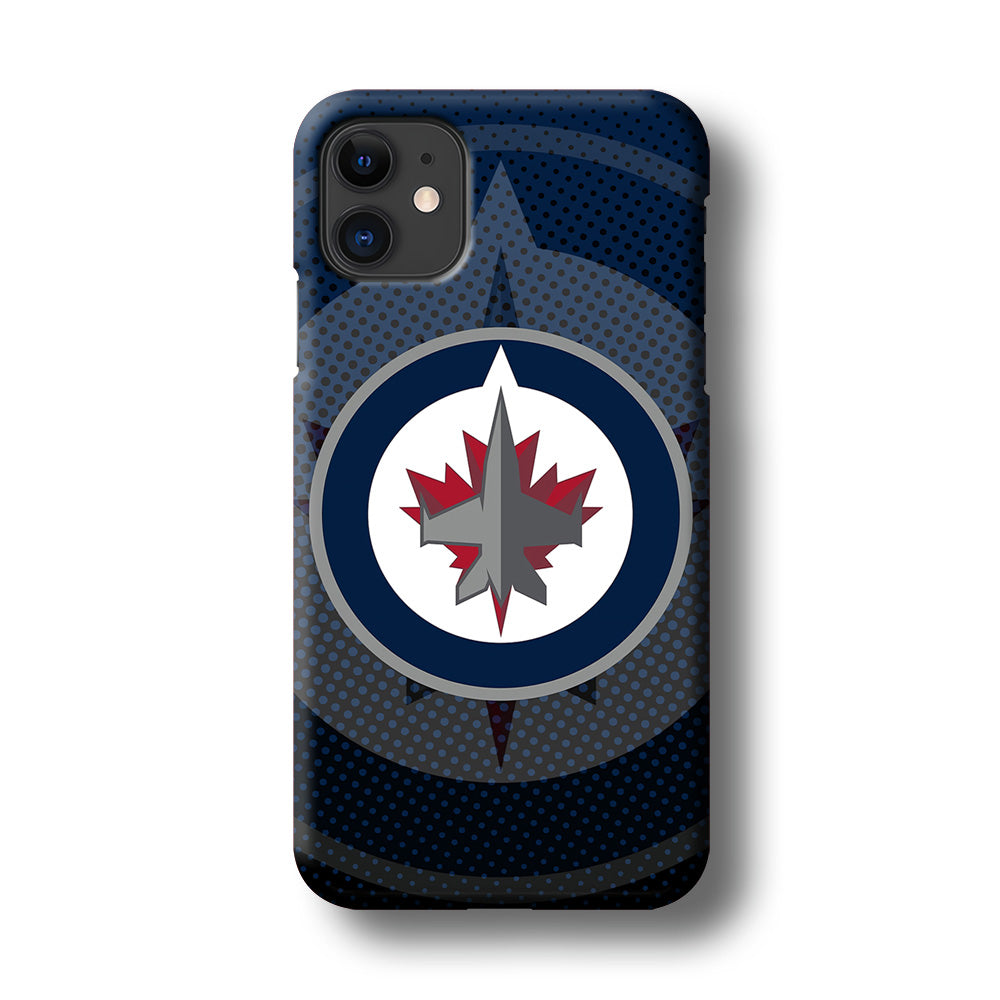 Winnipeg Jets Logo And Shadows iPhone 11 Case