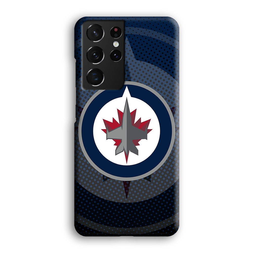 Winnipeg Jets Logo And Shadows Samsung Galaxy S21 Ultra Case